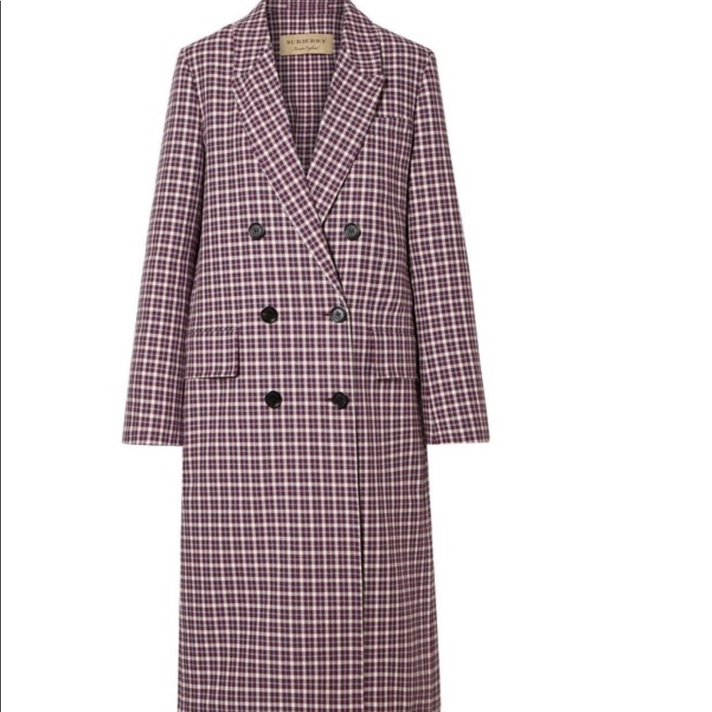 Purple Burberry coat